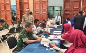 Dandim 0320 Dumai Hadiri dan Apresiasi Kegiatan Donor Darah Bea Cukai Dumai