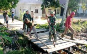 Satu Jembatan Tuntas Dibangun, Satu Lagi Terus Dikebut, Kodim Dumai Hadirkan Harapan Baru bagi Warga