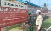 Jaga Objek Vital Nasional, Babinsa Dumai Patroli Station dan Jalur Pipa Gas PT PGN