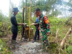 Cegah Karhutla, Babinsa Bagan Keladi Siapkan Sumur Bor Sedalam 50 Meter