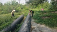 Cegah Gangguan Keamanan, Koramil 01/Dumai dan PHR Gelar Patroli Rutin Jalur Pipa Minyak
