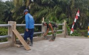 Dandim Dumai Pastikan Pembangunan Jembatan Armco di Lubuk Gaung Berjalan Optimal