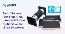 Ateios Secures First-of-Its-Kind Intertek PFAS-Free Certification Across Its Full Battery Electrode Portfolio