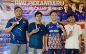 Rahmat dari PWI Dumai Masuk Tiga Besar Turnamen Biliar PWI 2025