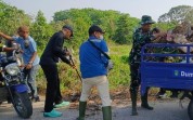 Sinergi TNI–Polri dan Pemerintah, Lingkungan Dumai Selatan Dibersihkan Bersama