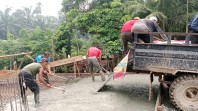 Kodim 0320/Dumai Terus Genjot Pembangunan Jembatan Beton Tahap VII di Lubuk Gaung