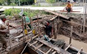 Kodim 0320 Dumai Percepat Pembangunan Jembatan Beton di Tanjung Penyembal