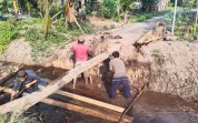 Kodim 0320/Dumai Percepat Pembangunan Dua Jembatan Beton di Tanjung Penyembal