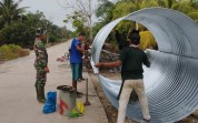 Pembangunan Dua Jembatan Armco di Sei Sembilan Terus Berjalan, Dandim: Infrastruktur untuk Kesejahteraan Rakyat