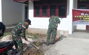 Kodim 0320 dan Warga Guntung Bersihkan Lingkungan Lewat Gerakan Zero Waste