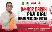 Aksi Kemanusiaan PWI Riau: Donor Darah Meriahkan HPN dan HUT ke-80