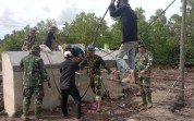 Bangun Akses dan Harapan, Kodim 0320/Dumai Kebut Pembangunan Jembatan Gantung Garuda