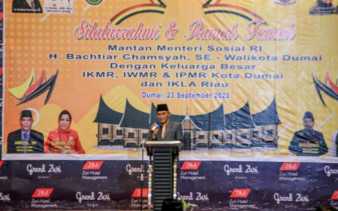 Walikota Sambut Mantan Menteri Sosial, Bachtiar Chamsyah : Berikan Kontribusi Positif Untuk Dumai
