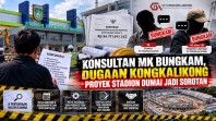 Konsultan MK Bungkam, Dugaan Kongkalikong Proyek Stadion Dumai Jadi Sorotan