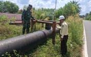 Tim Gabungan Kodim 0320 Dumai dan Pertamina Hulu Rokan Amankan Jalur Pipa Minyak