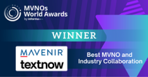 Mavenir and TextNow Win Best MVNO and Industry Collaboration at MVNOs World Awards