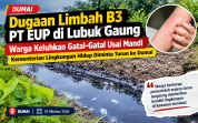 Warga Lubuk Gaung Resah soal Kualitas Air, Dugaan Limbah PT EUP Diminta Diusut