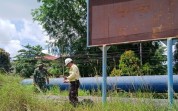 Perkuat Keamanan Objek Vital, Koramil 01/Dumai Rutin Patroli Jalur Pipa Migas