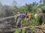 Karhutla di Mundam Belum Padam Total, Personel Gabungan Berjibaku Kendalikan Api