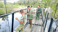 TNI Kebut Pembangunan Jembatan Gantung Garuda, 260 Warga Akan Rasakan Manfaatnya