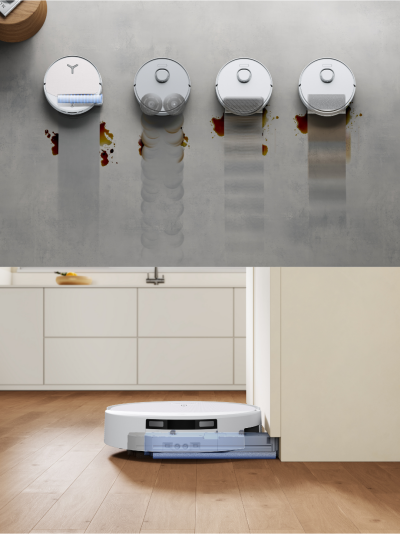 ECOVACS DEEBOT T90 PRO OMNI with OZMO ROLLER 3.0 and PowerBoost Technology: Simple by Design, Powerful in Action 