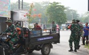 Gotong Royong Bersihkan Pasar Lepin, Dandim Tekankan Budaya Peduli Lingkungan