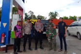Cegah Gangguan Kamtibmas, Babinsa dan Bhabinkamtibmas Monitoring SPBU Mundam