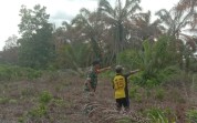 Cegah Kebakaran Hutan dan Lahan, Babinsa Mundam Turun Langsung ke Wilayah Binaan