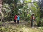 Patroli Lahan 2,4 Hektare, Babinsa Koramil 03/SS Ingatkan Warga Bahaya Bakar Lahan