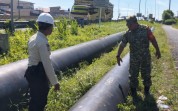 Babinsa Koramil 01/Dumai dan SKK Migas Perkuat Pengamanan Jalur Pipa Minyak PT Pertamina