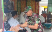 Prosesi Adat Tepuk Tepung Tawar Penuh Haru di Bukit Kapur Dihadiri Danramil 02
