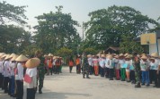 Tanamkan Disiplin Sejak Dini, Babinsa Koramil 01 Latih Ratusan Siswa SMPN 3 Dumai