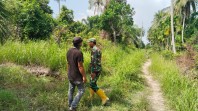 Babinsa Koramil 03/Sungai Sembilan Intensif Patroli Karhutla, Warga Diingatkan Jangan Bakar Lahan