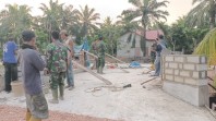 Tingkatkan Akses Warga, Kodim 0320/Dumai Lanjutkan Pembangunan Jembatan Armco