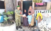 Wujud Kepedulian TNI, Kodim 0320/Dumai Berikan Santunan untuk Anak Yatim dan Piatu