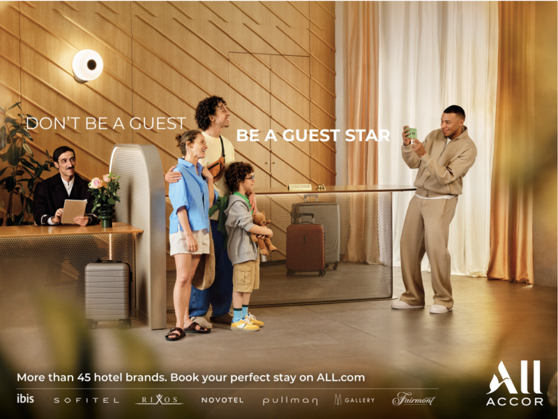 Kylian Mbappé Becomes the New Face of All Accor’s Latest Campaign “don’t be a Guest, be a Guest Star”