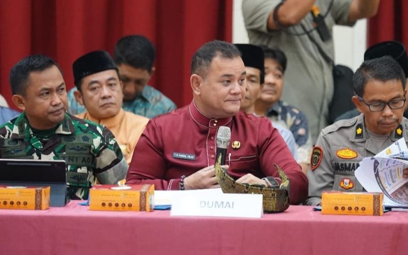 Pgs Dandim Dumai Hadiri Rapat Koordinasi Pilkada di Pekanbaru