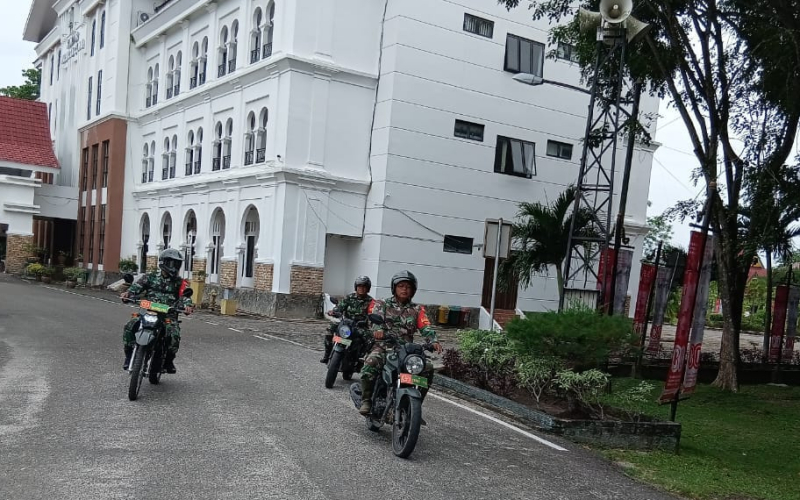 Komduk Dampingi Koramil 02 Ciptakan Harkamtibmas di Wilayah Perkantoran Dumai
