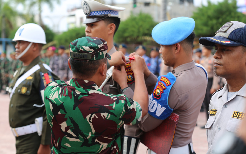 Pgs Dandim Dumai Ikuti Apel Gelar Pasukan Operasi Lilin Lancang Kuning