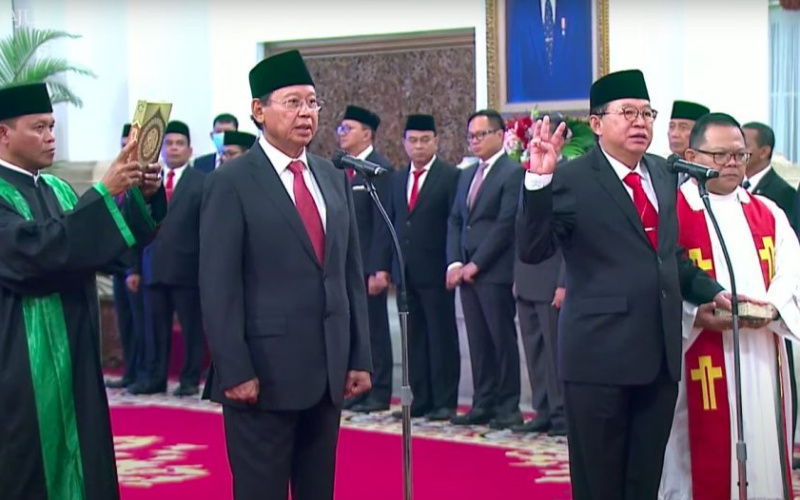 Presiden Jokowi Lantik Djan Faridz dan Gandi Sulistiyanto Sebagai Wantimpres