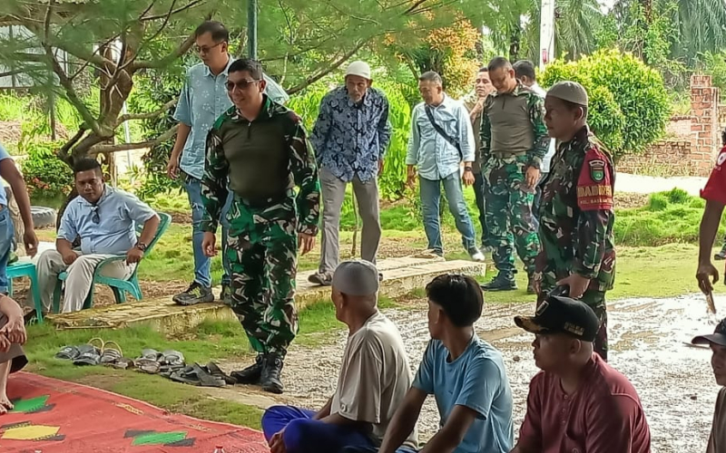 Pererat Hubungan, Warga Sei Teras Gelar Silaturahmi dengan Group 3 Kopassus
