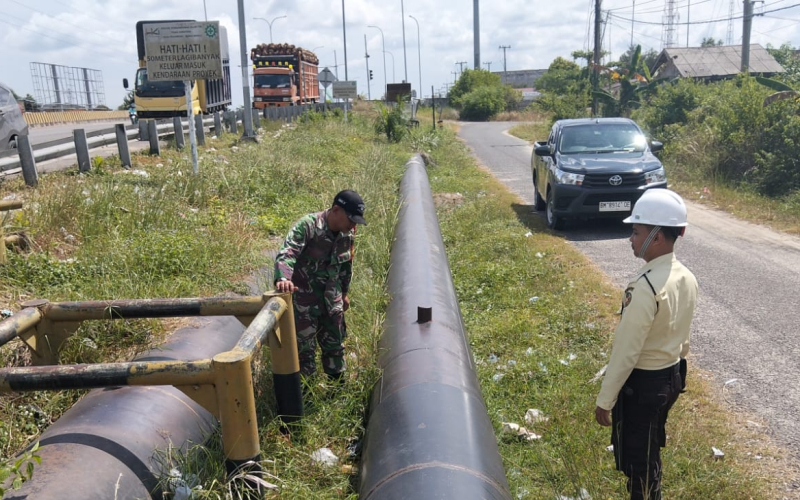 Koramil 02 dan PHR Intensifkan Patroli Jalur Pipa untuk Cegah Gangguan Keamanan