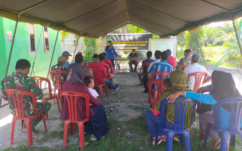 Sosialisasi Cegah Karhutla, Satgas TMMD Undang BPBD