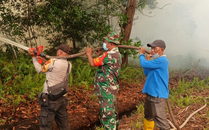 Masuk Hari Keempat, Kodim 0320 Dumai Fokus Cegah Penyalaan Ulang Karhutla