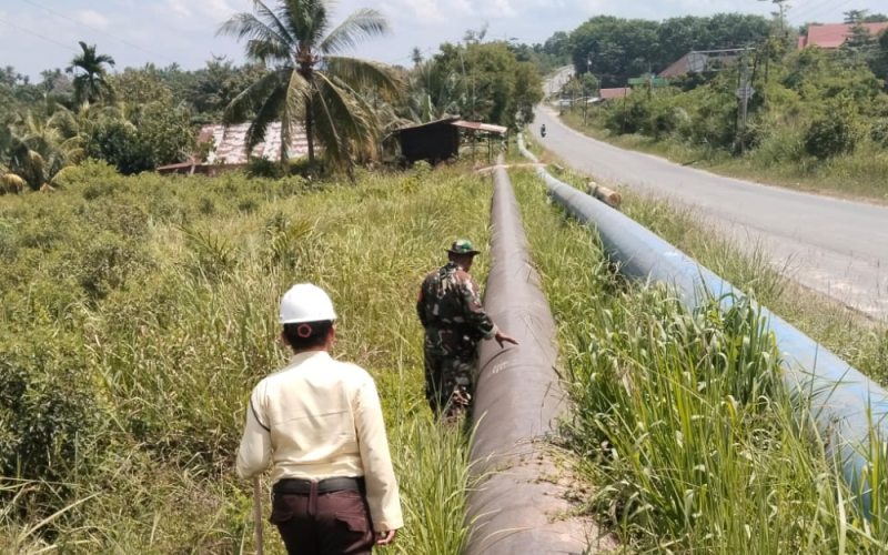 TNI, SKK Migas, dan Pertamina Hulu Rokan Bersinergi Amankan Jalur Pipa Minyak di Dumai