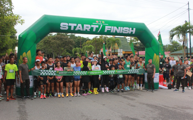 Semarak HUT TNI ke-80, Kodim Dumai Gelar Kartika Run 8K diikuti Ribuan Peserta