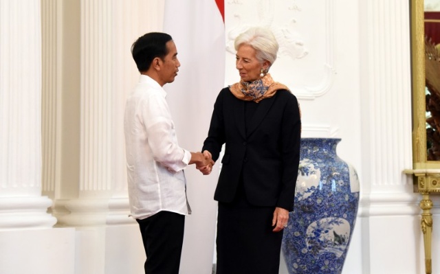 Presiden Jokowi Pamer Usaha Kecil dan Menengah ke Managing Director IMF di Tanah Abang