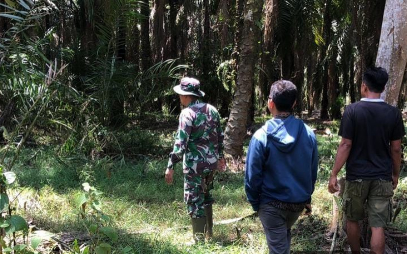 Serma Novrianto Ajak Warga Bentuk Posko Pengawasan Karhutla