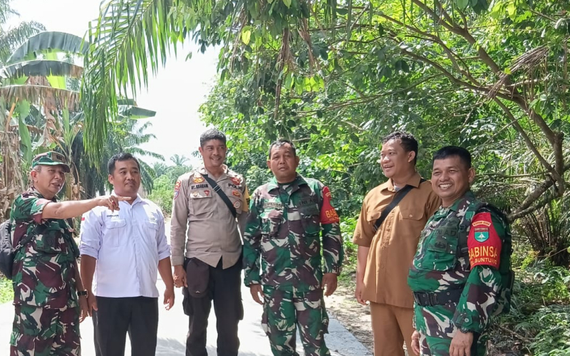 Kodim 0320 Dumai Lakukan Peninjauan Awal Lokasi Pembangunan Koperasi Merah Putih di Guntung