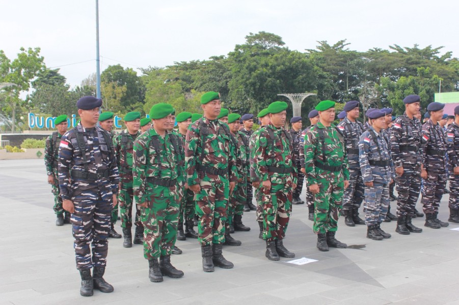 Wujudkan Kesiapsiagaan, Kodim Dumai Ikut Apel Gelar Pasukan Bencana Hidrometeorologi 2025